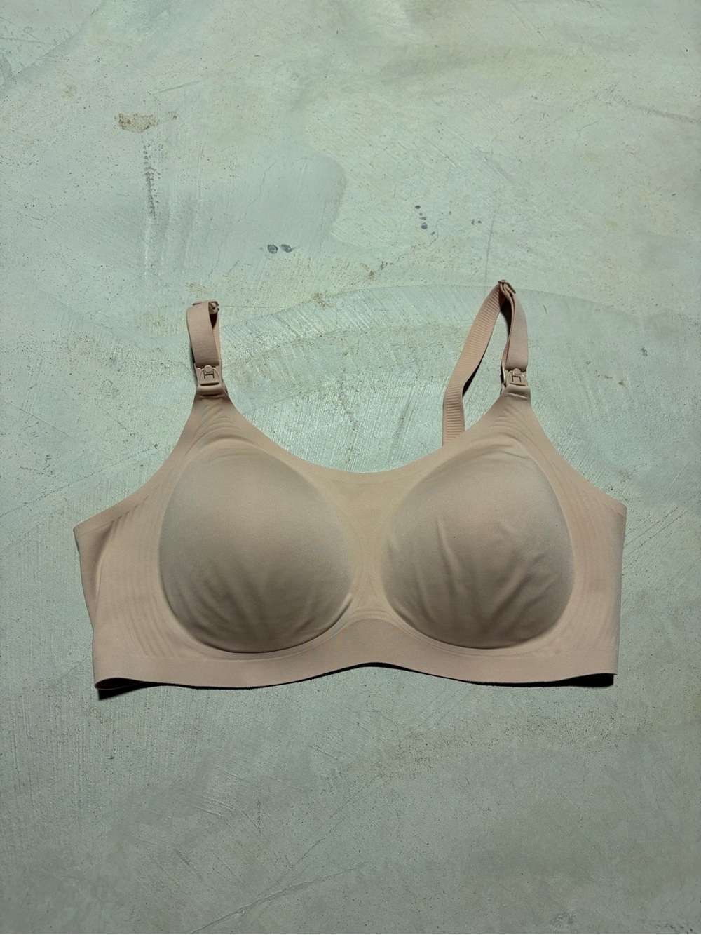 Momcozy Nude nursing bra large